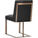 Dean Antique Brass / Cantina Black Dining Chair